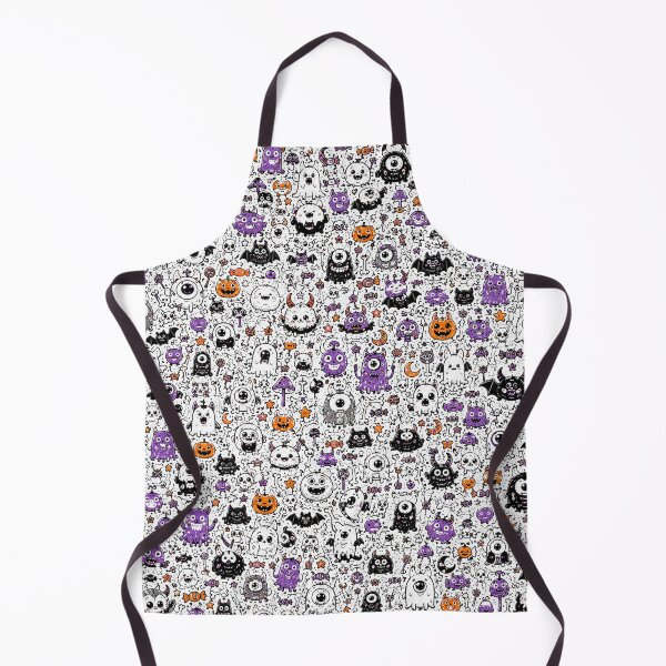 Item preview, Spooky Cute Monster Doodle Pattern designed and sold by i-corp.