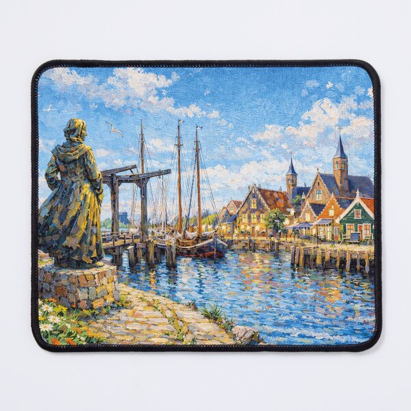 Item preview, A painting of Stavoren, the Netherlands – A Beautiful place in Europe. designed and sold by GalleryKauffeld.