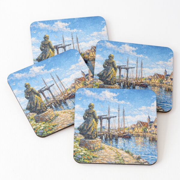Item preview, A painting of Stavoren, the Netherlands – A Beautiful place in Europe. designed and sold by GalleryKauffeld.