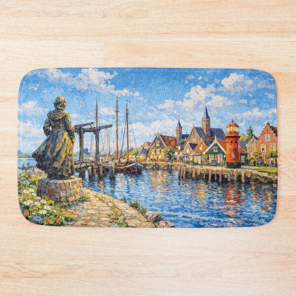 Item preview, A painting of Stavoren, the Netherlands – A Beautiful place in Europe. designed and sold by GalleryKauffeld.