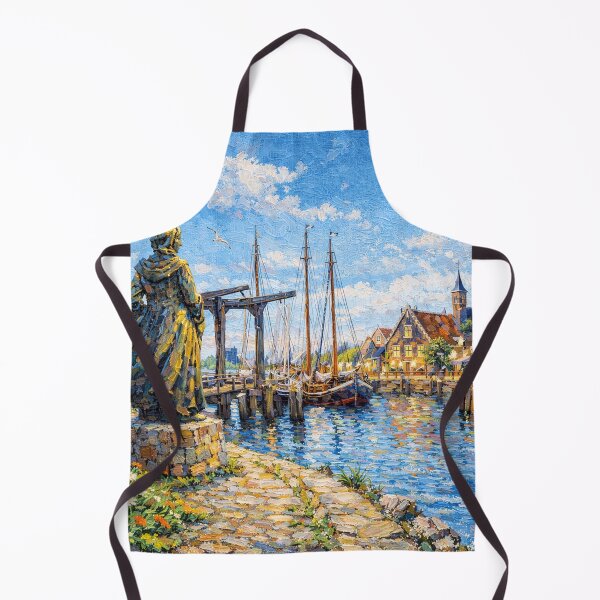 Item preview, A painting of Stavoren, the Netherlands – A Beautiful place in Europe. designed and sold by GalleryKauffeld.