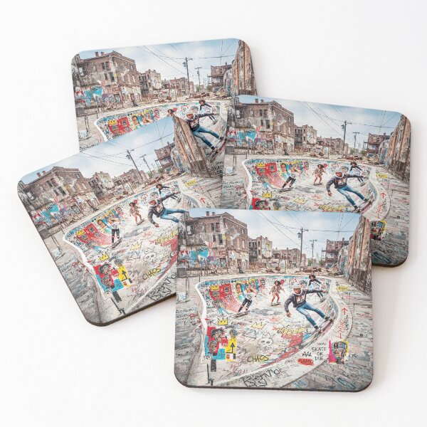 Item preview, Skateboarding In Gritty Graffiti Abandoned City Pool designed and sold by Home Decor Art.