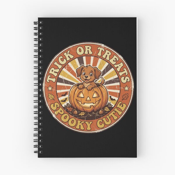 Item preview, Retro 70s Pumpkin Patch Pup Cute Halloween Dog Sunburst Vintage designed and sold by KreatoLab.