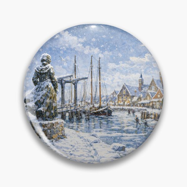 Item preview, Stavoren in the Netherlands painting – a winter scene in this beautiful European place. designed and sold by GalleryKauffeld.