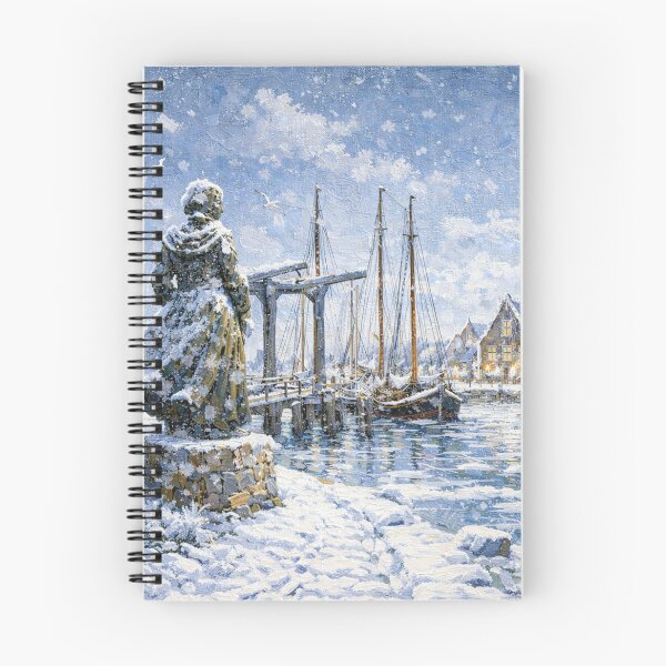 Item preview, Stavoren in the Netherlands painting – a winter scene in this beautiful European place. designed and sold by GalleryKauffeld.