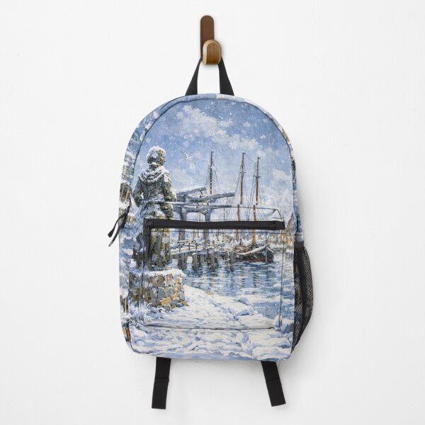 Item preview, Stavoren in the Netherlands painting – a winter scene in this beautiful European place. designed and sold by GalleryKauffeld.