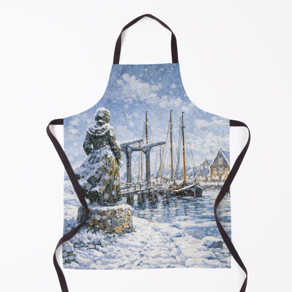 Item preview, Stavoren in the Netherlands painting – a winter scene in this beautiful European place. designed and sold by GalleryKauffeld.