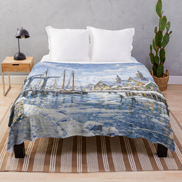 Item preview, Stavoren in the Netherlands painting – a winter scene in this beautiful European place. designed and sold by GalleryKauffeld.
