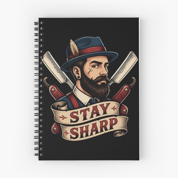 Item preview, Vintage Gentleman Barber Stay Sharp Emblem designed and sold by Barber MD Culture.