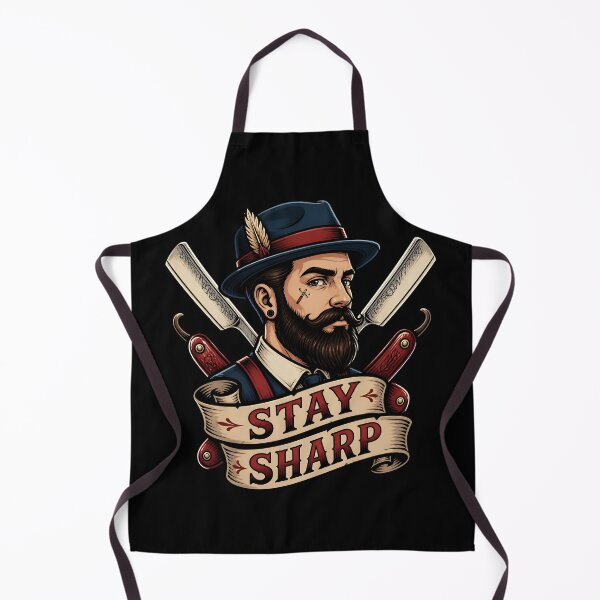 Item preview, Vintage Gentleman Barber Stay Sharp Emblem designed and sold by Barber MD Culture.