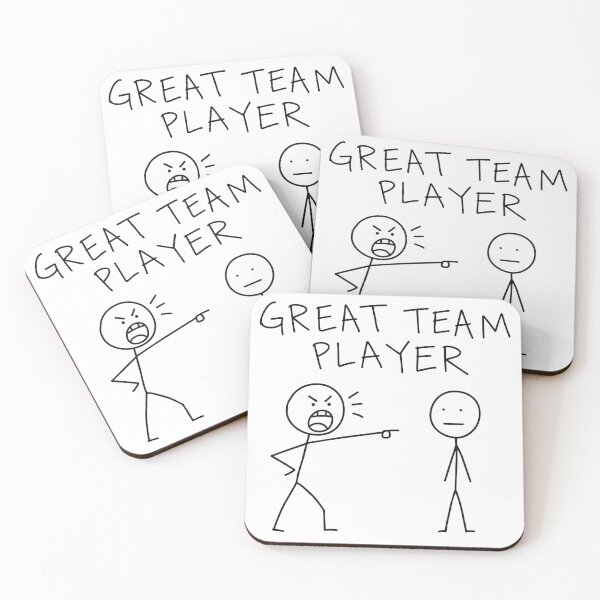 Item preview, Great Team Player - Funny MS Paint Office Humor meme designed and sold by Holzon.