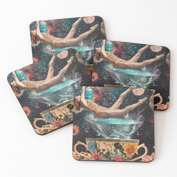 Item preview, Surreal vintage tea cups collage designed and sold by Artdavesalzburg.