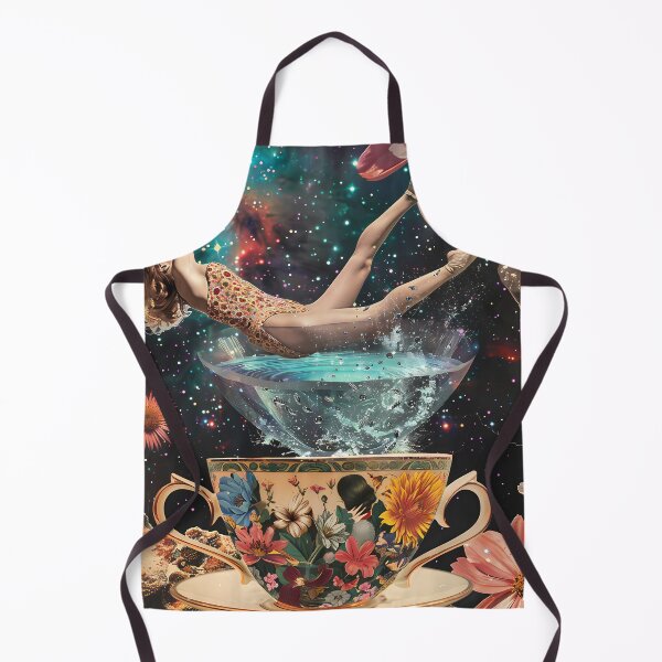 Item preview, Surreal vintage tea cups collage designed and sold by Artdavesalzburg.