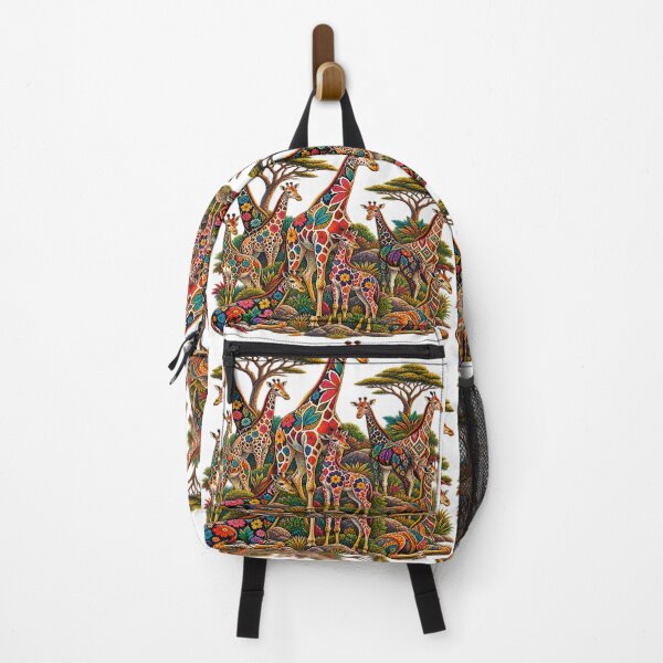 Item preview, Colorful  Giraffe Family – African Safari Wildlife Art designed and sold by Awarrie.