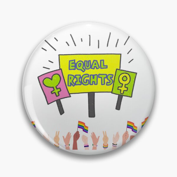 Item preview, Equal Rights for All LGBTQ+ Pride Print | pride quote T-shirts print | love is love   designed and sold by Poeticrituation.
