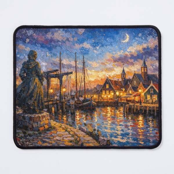Item preview, Stavoren by night, the Netherlands – A Beautiful place in Europe. designed and sold by GalleryKauffeld.