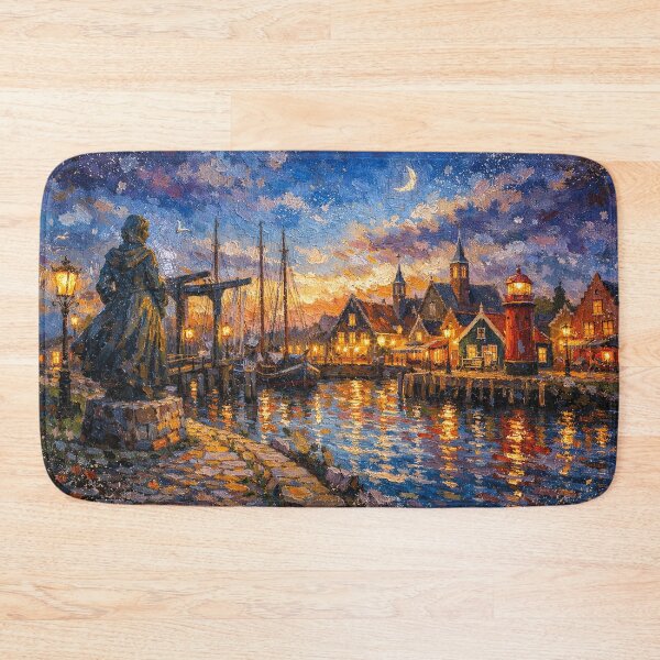 Item preview, Stavoren by night, the Netherlands – A Beautiful place in Europe. designed and sold by GalleryKauffeld.