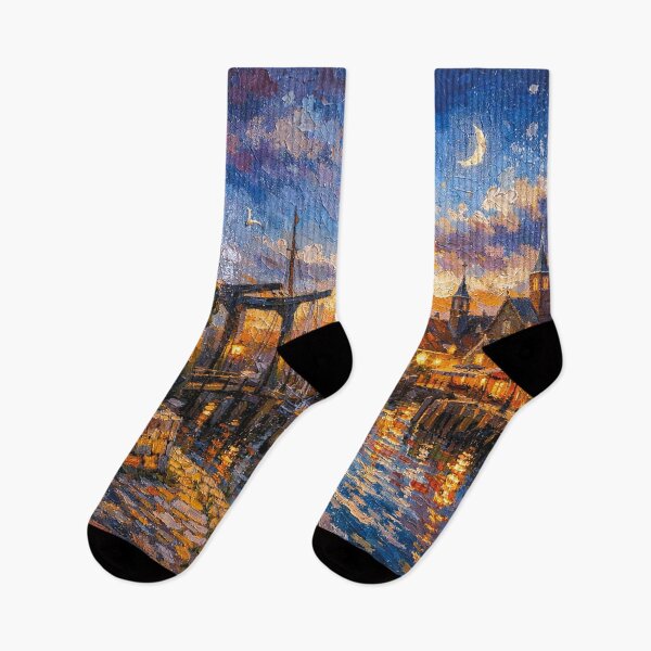 Item preview, Stavoren by night, the Netherlands – A Beautiful place in Europe. designed and sold by GalleryKauffeld.