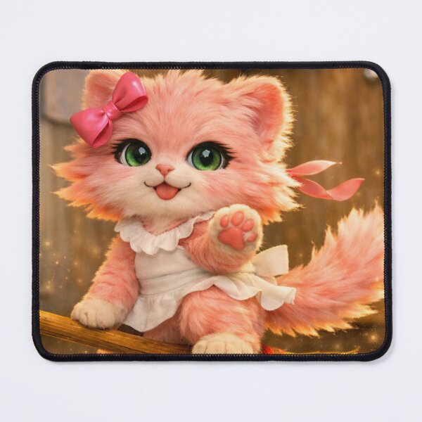 Item preview, Mimi Mew Riding a Broom – Funny Cute Cat Who Thinks She Can Fly designed and sold by Lalala cute.