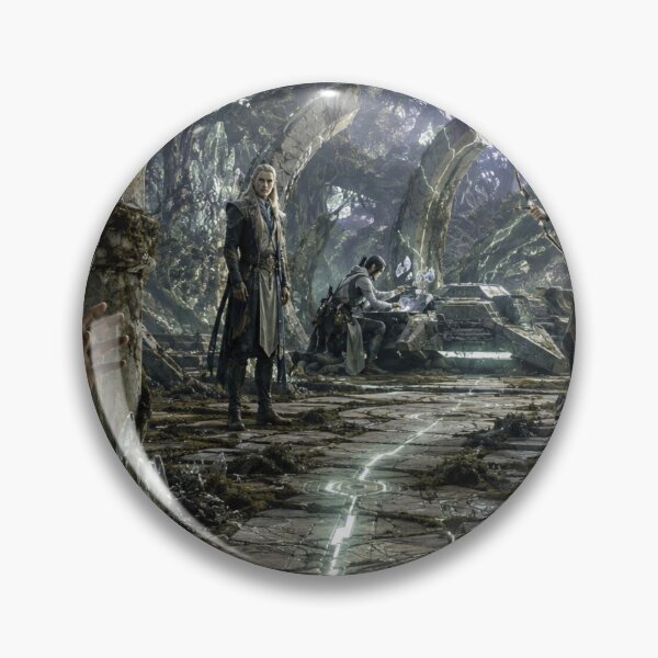 Item preview, Elven First Contact in the Crystal Ruins | Epic Sci-Fi Fantasy Forest Art designed and sold by Element Horizon Studio.