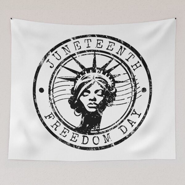 Item preview, Juneteenth Freedom Day Vintage Black Rubber Stamp designed and sold by chaaval.