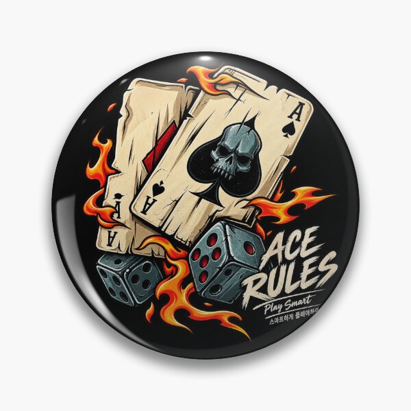 Item preview, Flaming Skull Ace of Spades - Edgy Poker & Korean designed and sold by SeoulVibeStudio.
