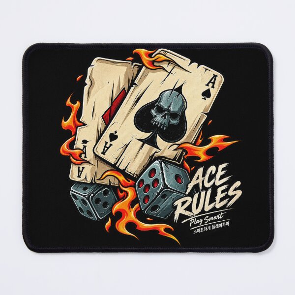 Item preview, Flaming Skull Ace of Spades - Edgy Poker & Korean designed and sold by SeoulVibeStudio.