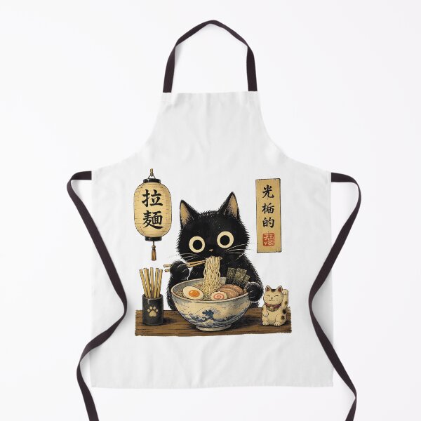 Item preview, Fideos japoneses Kawaii Ramen con forma de gato designed and sold by TypeRiotStudio.