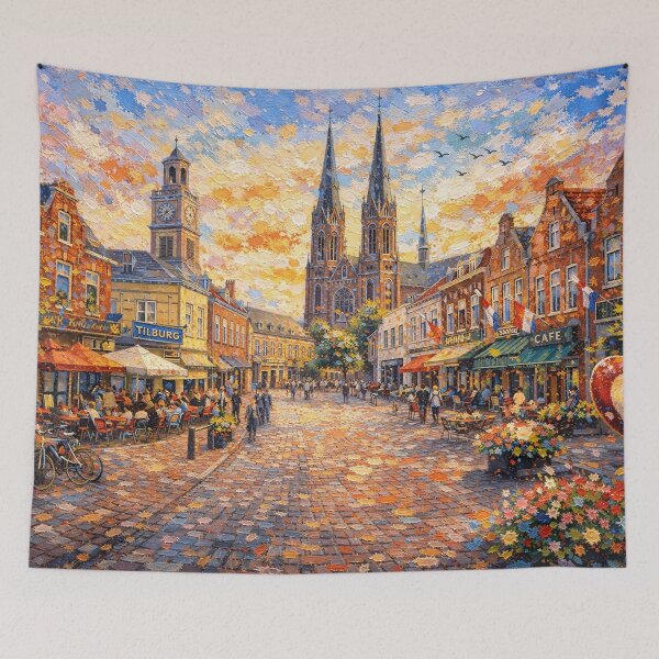 Item preview, A painting of Tilburg, the Netherlands – A Beautiful place in Europe. designed and sold by GalleryKauffeld.