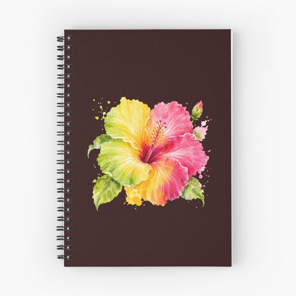 Item preview, Colorful hibiscus in pink, yellow and green designed and sold by Kisho.