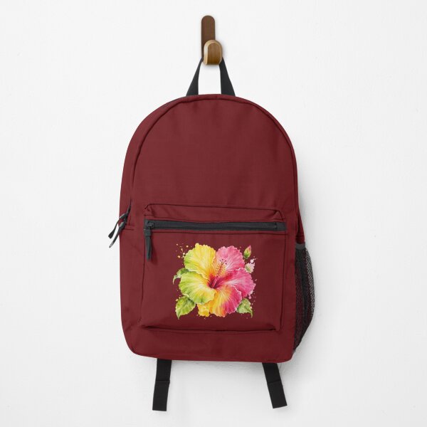 Item preview, Colorful hibiscus in pink, yellow and green designed and sold by Kisho.
