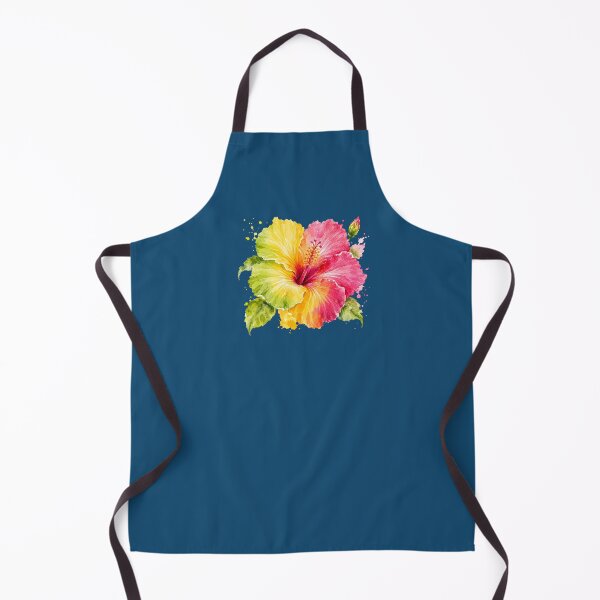Item preview, Colorful hibiscus in pink, yellow and green designed and sold by Kisho.