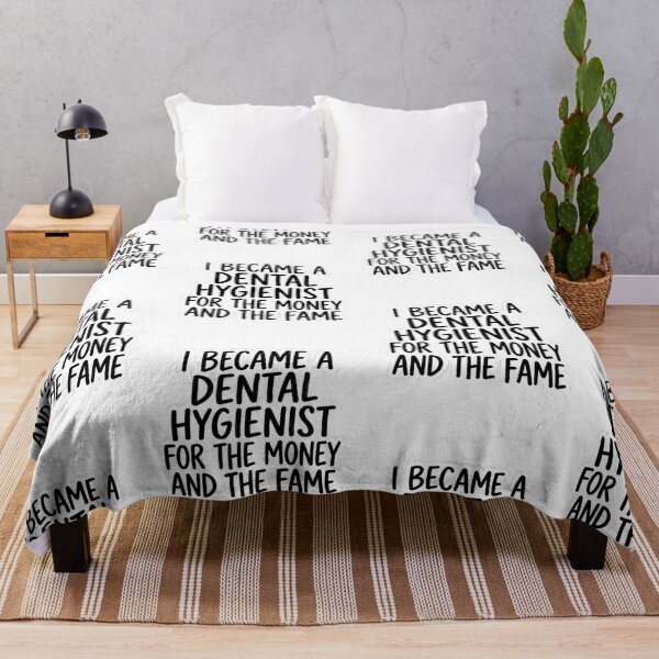 Item preview, Funny Dental Hygienist For The Money And The Fame Sarcastic Healthcare Worker Quote designed and sold by raedattia.