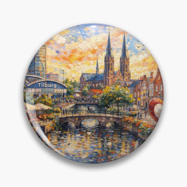 Item preview, Tilburg painting, the Netherlands – A Beautiful place in Europe. designed and sold by GalleryKauffeld.
