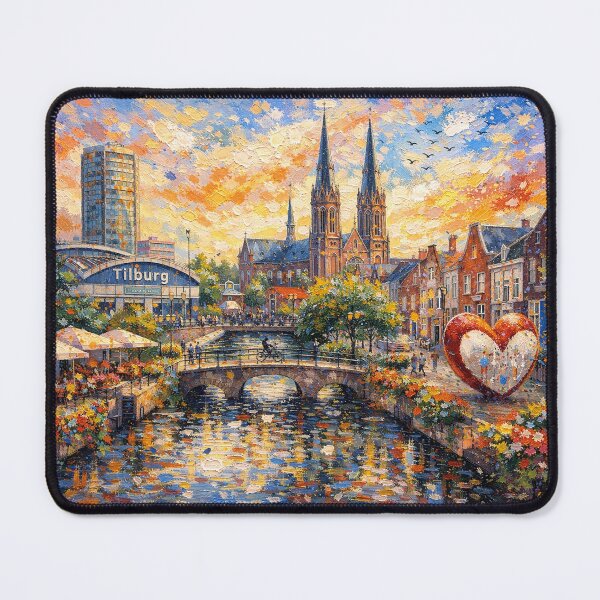 Item preview, Tilburg painting, the Netherlands – A Beautiful place in Europe. designed and sold by GalleryKauffeld.