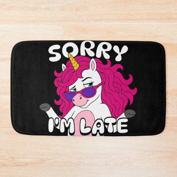 Item preview, Unicorn Sorry I'm Late designed and sold by NordGrafik.
