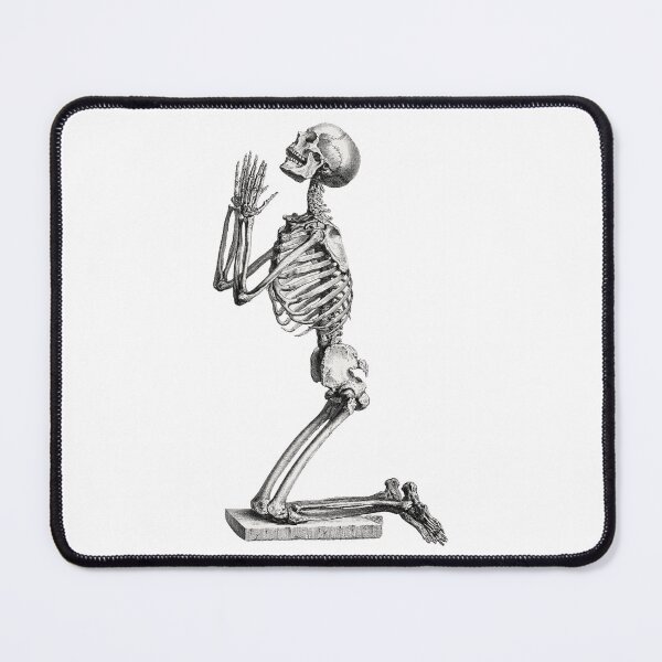 Item preview, Praying Skeleton on White designed and sold by Wry.