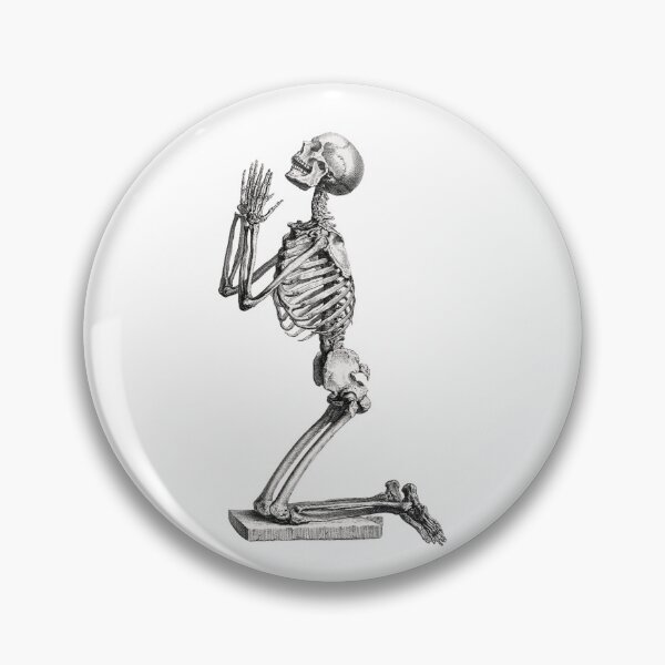 Item preview, Praying Skeleton on White designed and sold by Wry.