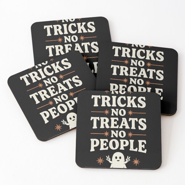 Item preview, No Tricks No Treats No People Halloween Introvert Antisocial Humor designed and sold by w66aboo.