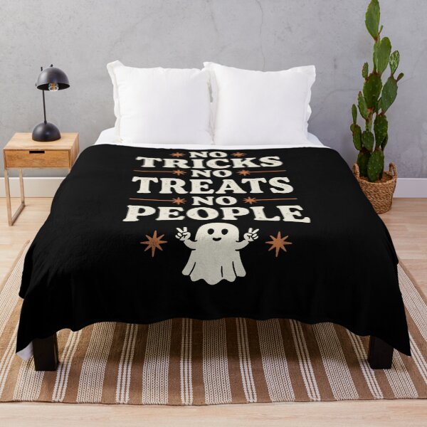 Item preview, No Tricks No Treats No People Halloween Introvert Antisocial Humor designed and sold by w66aboo.