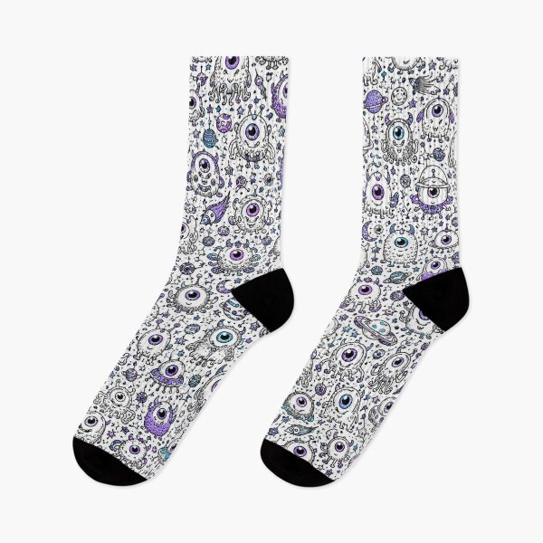 Item preview, Cosmic Cyclops Monster Doodle Pattern designed and sold by i-corp.