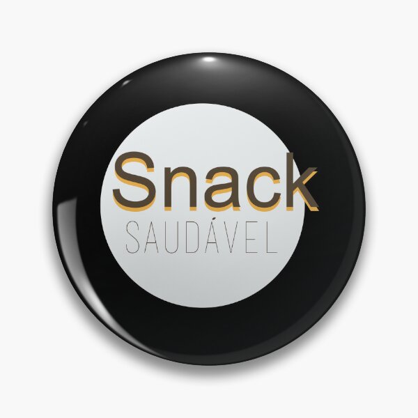 Item preview, Snack Saudavel Healthy Food Badge Logo designed and sold by Ulrike M 	 Werner.