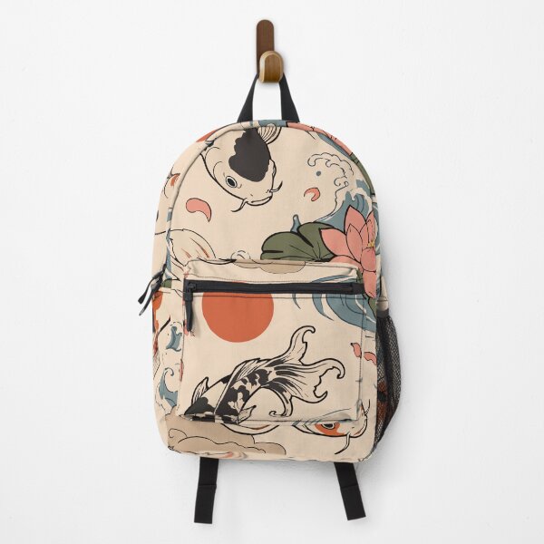 Item preview, Koi Fish Waves & Lotus Floral Pattern designed and sold by BanksyNB.