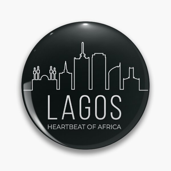 Item preview, Lagos Nigeria Heartbeat Of Africa | Minimalist Skyline designed and sold by MammothArt.