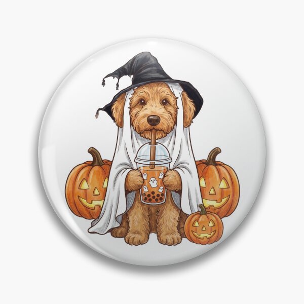Item preview, Goldendoodle Ghost and Boba Cute Halloween Dog Humor designed and sold by hemagamo.
