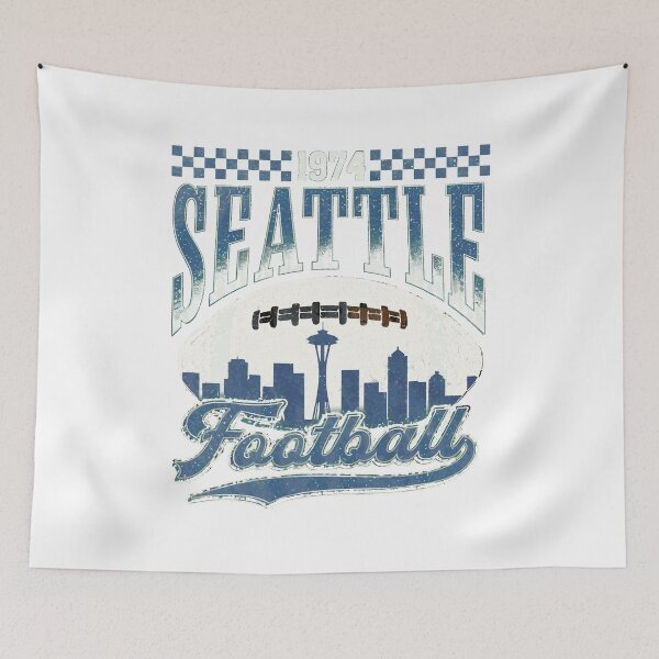 Artikelvorschau, Seattle Football 1974 Retro Skyline T-Shirt entworfen und verkauft von Christoph19611.