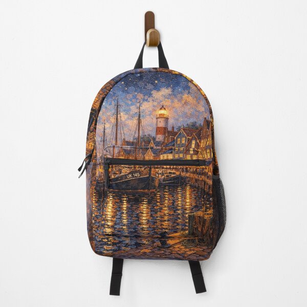 Item preview, Urk by night painting, the Netherlands – A Beautiful place in Europe. designed and sold by GalleryKauffeld.