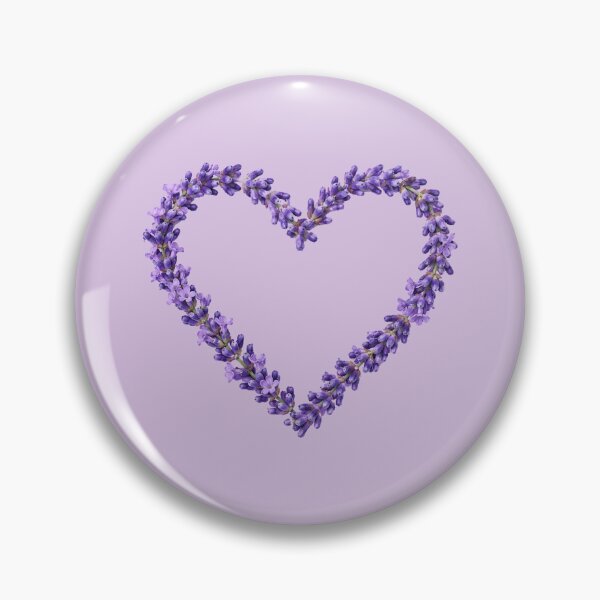Item preview, Lavender heart made of purple blossoms designed and sold by Kisho.