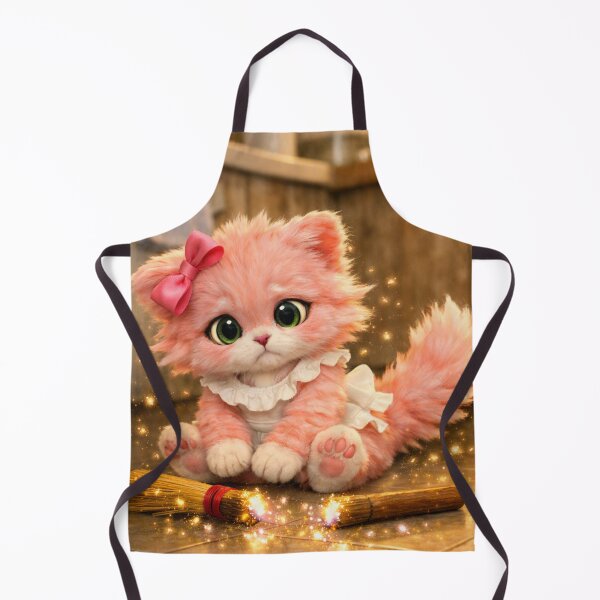Item preview, Mimi Mew and the Broken Broom – Sad Pink Cat designed and sold by Lalala cute.