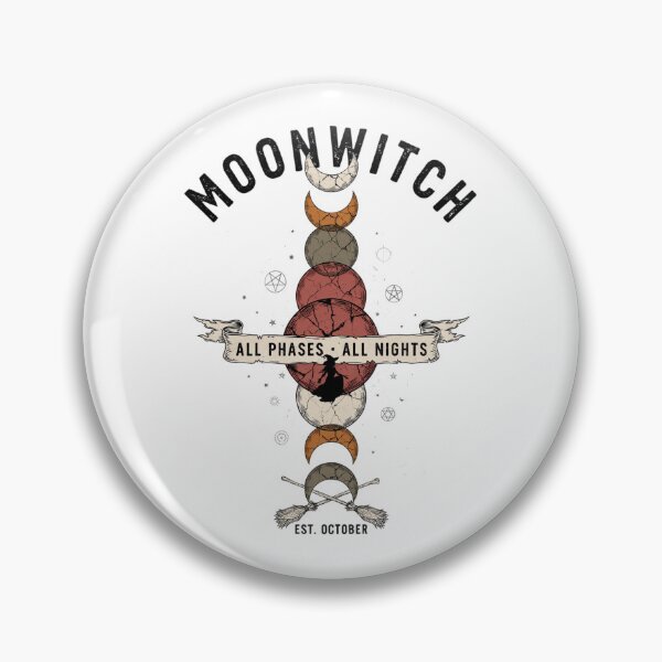 Item preview, Moonwitch Lunar Phases Halloween Design Graphic Tee v1 designed and sold by DarylWelsh2024.